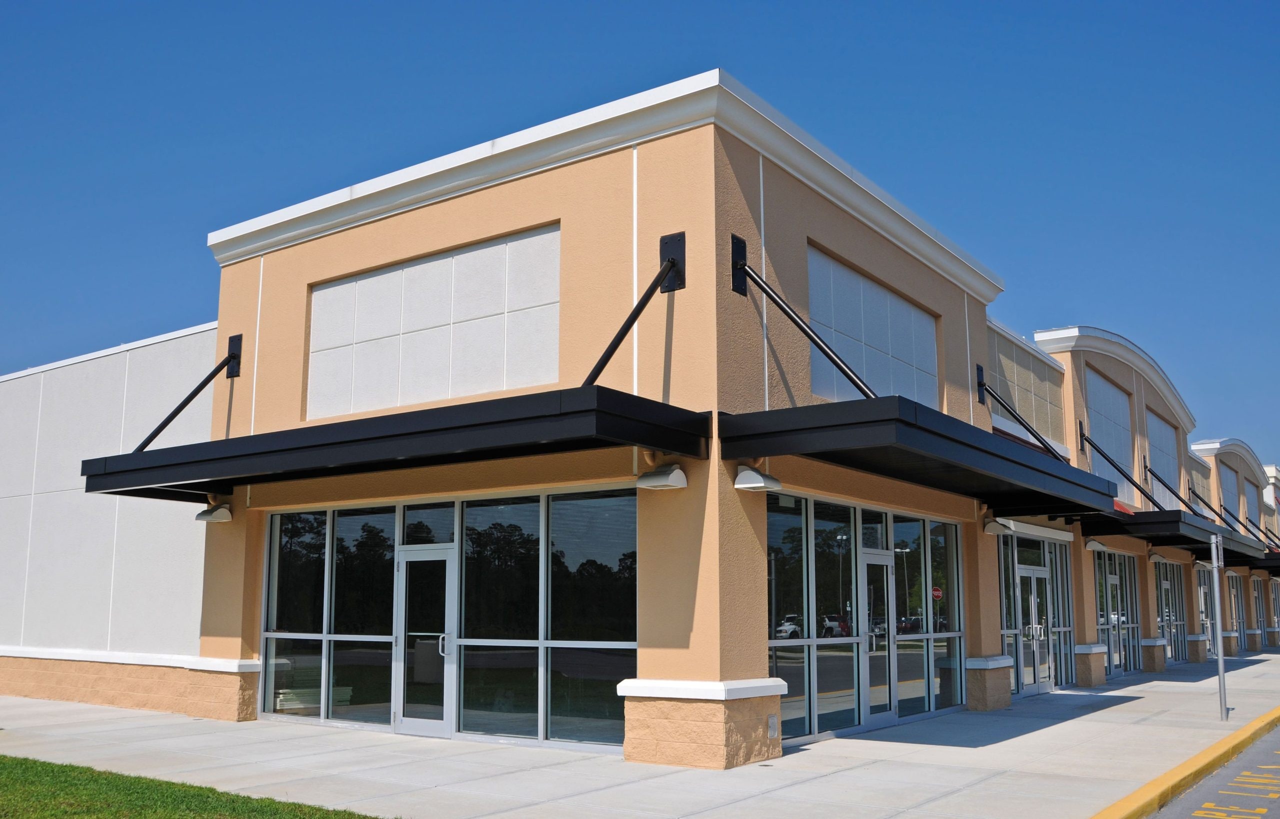 Durable commercial awning installation in Augusta