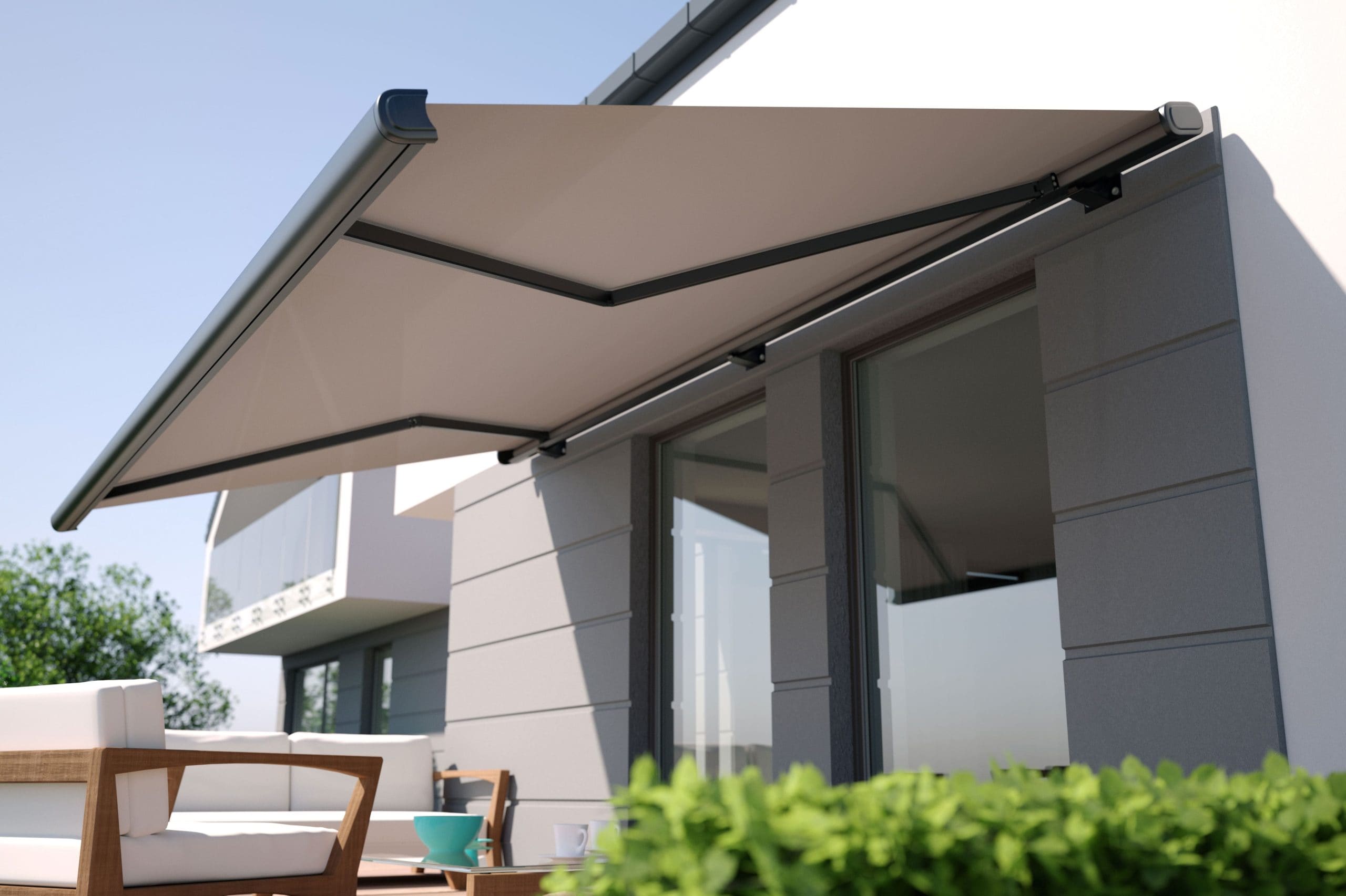 Residential awning installation in Augusta